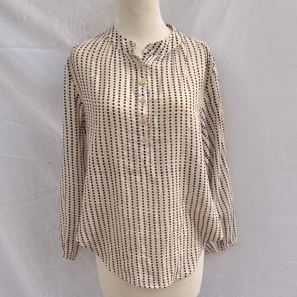 APiece Apart Polka Dot Button-Up Blouse Size 4